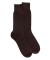 Chaussettes homme en laine et cachemire - Marron Chocolat