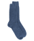 Chaussettes homme en laine et cachemire - Bleu jean