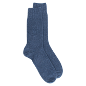 Chaussettes homme en laine et cachemire - Bleu jean | Doré Doré