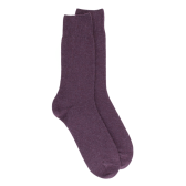 Chaussettes homme en laine et cachemire - Violet foncé | Doré Doré