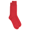 Chaussettes homme en laine et cachemire - Rouge Ponceau