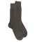 Chaussettes homme en laine et cachemire - Kaki foncé