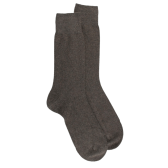 Chaussettes homme en laine et cachemire - Kaki foncé | Doré Doré
