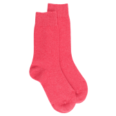 Chaussettes Douceur en laine mérinos et cachemire - Rose