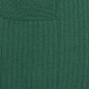 Chaussettes homme en laine mérinos côtelées - Vert chlorophyle | Doré Doré