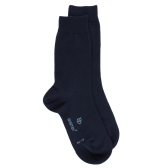 Chaussettes femme Sensation en laine et coton - Bleu foncé | Doré Doré