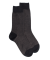 Chaussettes homme caviar en laine merinos - Noir