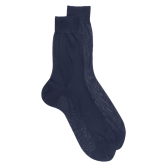 Chaussettes homme Voile polyamide - Bleu foncé | Doré Doré