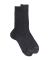 Chaussettes homme luxe en pur fil d'écosse extra fin - Gris anthracite