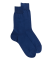Chaussettes homme fines 100% fil d'Écosse - Bleu Voilier