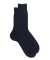 Chaussettes Homme pur fil d'écosse en maille jersey - Bleu marine foncé