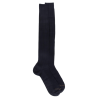 Mi-bas homme luxe 100% fil d'Ecosse extra fin - Bleu marine foncé