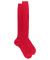 Mi-bas homme côtelés 100% fil d'écosse - Rouge