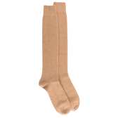 Mi-bas homme douceur en laine et cachemire - Beige Désert | Doré Doré