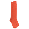 Mi-bas homme douceur en laine et cachemire - Orange cuivre