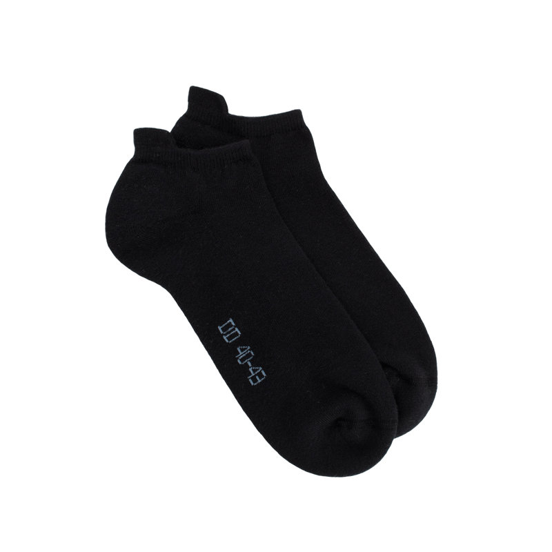 Socquettes sport homme en coton à bouclettes - Noir | Doré Doré
