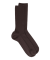 Chaussettes homme spéciales jambes sensibles sans bord élastique en laine - Marron