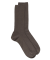 Chaussettes homme spéciales jambes sensibles sans bord élastique en laine - Vert sapin foncé