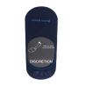 Chaussettes femme invisible en coton et bandes anti-glisse - Bleu marine